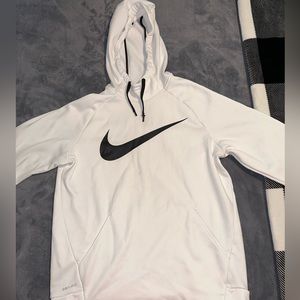 White Nike Dri Fit hoodie size:Medium
